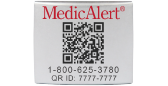 QR Code Medical ID for Apple and Garmin Watch 42MM, 44MM Silver, Silver, pemblem image number 0